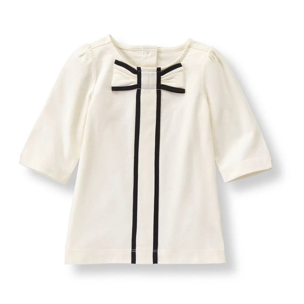 Janie and Jack Ivory Bowtie Top